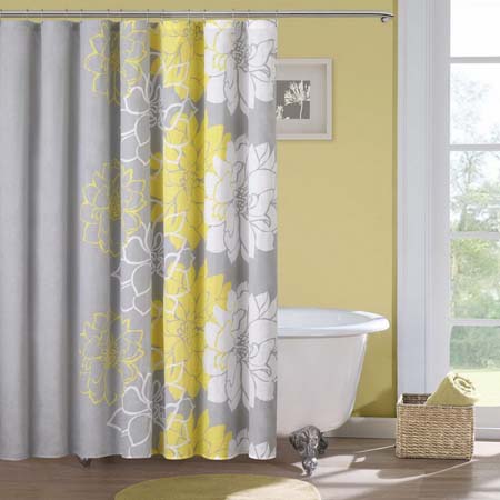 marvellous-bathroom-shower-curtain-ideas-photos-with-color-yellow