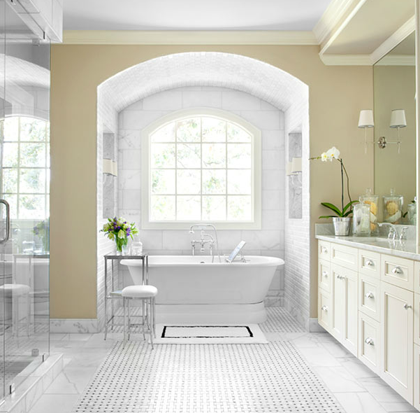 Beautiful bathroom color scheme