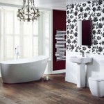 Modern bathroom wallpaper decoration